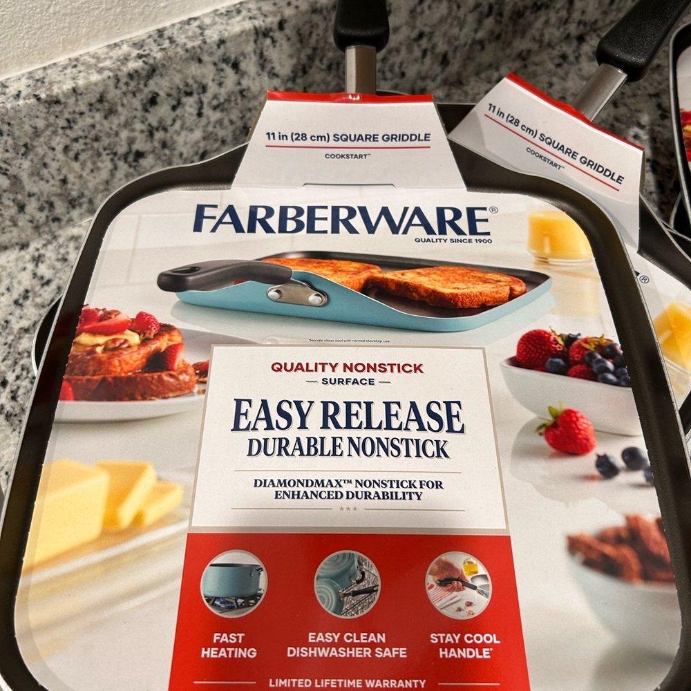 New Farberware Nonstick Square Griddle